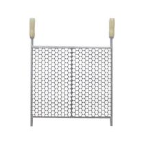 Grelha Moeda para Churrasqueira em Inox 50x40 Perfil Galvanizado - Metalfer