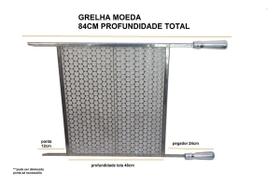 Grelha Moeda para Churrasqueira Profunda Grande 60x70cm - Plenitude