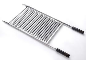 Grelha Multiuso Inox de Barras 38cm x 50cm c/ cabo 85cm