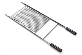 Grelha Multiuso Inox de Barras Queijeira 30cmx50cm cabo 85cm