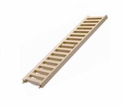Grelha para calha de piso cinza 13x50cm - 3 ton