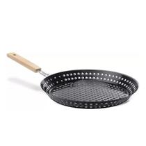 Grelha Para Carnes E Vegetais Churrasco Brinox Em Aço Carbono Cabo Dobrável
