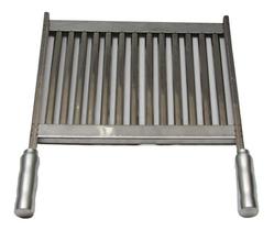 Grelha para churrasco hamburguer em inox tipo uruguaia de 60x48cm