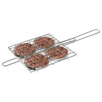 Grelha Para Churrasco - Ideal Para Preparar 4 Hambúrgueres Saborosos de Forma Rápida Grelha Para Churrasco - Ideal Para Preparar 4 Hambúrgueres Saborosos de Forma Rápida