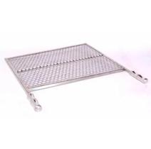 Grelha para churrasco tipo moeda em inox 45 x 35