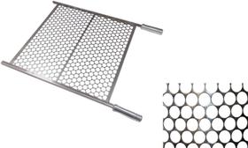 Grelha para churrasco tipo Moeda Tamanho 55 X 45 - Inox