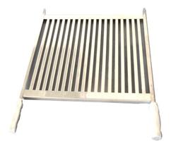 Grelha para Churrasco tipo Uruguaia Inox Parrilha chapa aberta 67x48cm Grelha para Churrasco tipo Uruguaia Inox Parrilha chapa aberta 67x48cm