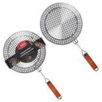 Grelha Para Churrasqueira de Aço Inox com Cabo Removivel 30,5CM Grelha Para Churrasqueira de Aço Inox com Cabo Removivel 30,5CM