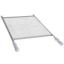 Grelha para churrasqueira inox wr 60x50 moeda com cabo aluminio Grelha para churrasqueira inox wr 60x50 moeda com cabo aluminio