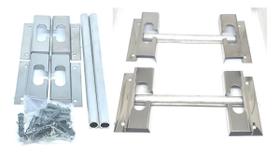 Grelha Para Churrasqueira Moeda Inox 65Cm Larg E Apoio 90Cm