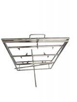 Grelha para costela fogo de chão - INOX -50X65CM - base em X