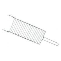 Grelha Para Peixe Cromada 39X20Cm