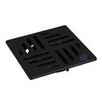 Grelha Para Ralo 100mm Fechamento Automático ABS Del Metais Black