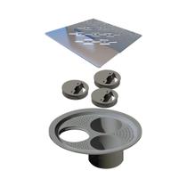 Grelha para Ralo Linear Elleve Quadrada 4025 15x15 Polida Grelha para Ralo Linear Elleve Quadrada 4025 15x15 Polida