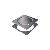 Grelha para Ralo Linear Novii Abre e Fecha 9573 15x15 Inox Escovado Grelha para Ralo Linear Novii Abre e Fecha 9573 15x15 Inox Escovado