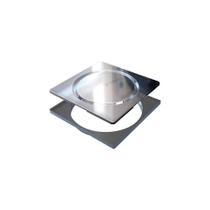 Grelha para Ralo Linear Novii Abre e Fecha 9574 15x15 Inox Polido
