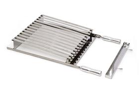 Grelha Parrilha Argentina Pantheon Em Inox 50x40cm Cabo Aluminio