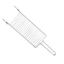 Grelha Parrilla Cromada 56cm para Churrasco - Estrutura em Arame - MOR