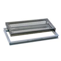 Grelha perfurada inox 15X20 Ralo para Quintal Varanda Área Externa água pluvial