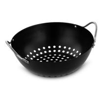Grelha Perfurada para Churrasqueira Antiaderente Redonda Wok Grelha Perfurada para Churrasqueira Antiaderente Redonda Wok