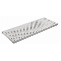 Grelha piso pedestre pvc resistente 20x50cm cinza tigre
