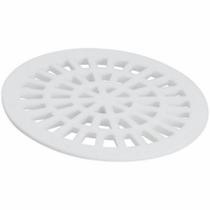 Grelha Plastica Dacunha Redonda 15x15cm Branca Grelha Plastica Dacunha Redonda 15x15cm Branca