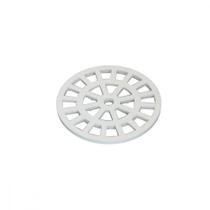 Grelha Plastica Dacunha Redonda Branca 10X10 Grelha Plastica Dacunha Redonda Branca 10X10