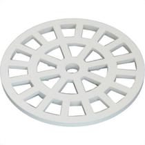 Grelha Plastica Dacunha Redonda Branca 10X10 Grelha Plastica Dacunha Redonda Branca 10X10