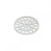 Grelha Plastica Dacunha Redonda Branca 10X10