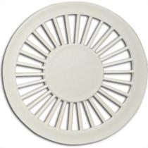 Grelha Plastica Grap Redonda Branca 10X10 4500 - Kit C/6