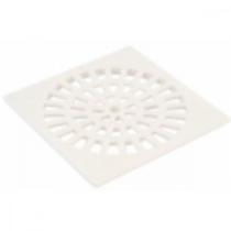 Grelha Plastica Herc Quadrada Branca Com Caixilho 10 297 - Kit C/6