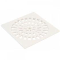 Grelha Plastica Herc Quadrada Branca Com Caixilho 15 295 - Kit C/6
