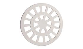 Grelha Plástica Redonda Branca 15cm Simplas
