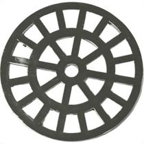 Grelha Plastica Redonda Cromada Dacunha 10X10Cm Grelha Plastica Redonda Cromada Dacunha 10X10Cm