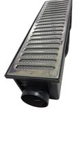 Grelha Pluvial modelo 15x50 Inox c/ Caixa Coletora Modular Multi Saídas e Tela Anti Insetos - Ficone Reis Grelha Pluvial modelo 15x50 Inox c/ Caixa Coletora Modular Multi Saídas e Tela Anti Insetos - Ficone Reis