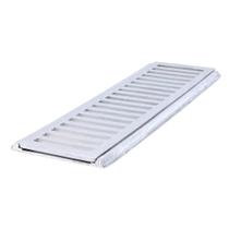 Grelha / Porta Grelha Alumínio Reta 15x100 Polida - 346 - LGMAIS Grelha / Porta Grelha Alumínio Reta 15x100 Polida - 346 - LGMAIS