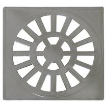 Grelha Quadrada 10,2 x 10,2cm em ABS Cromado Cinza Astra Grelha Quadrada 10,2 x 10,2cm em ABS Cromado Cinza Astra