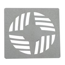 Grelha Quadrada 9,4 X 9,4cm em Abs Cromado Grelha Quadrada 9,4 X 9,4cm em Abs Cromado