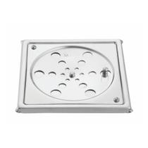 Grelha Quadrada com Fecho 15x15cm Inox Cromado Meber Grelha Quadrada com Fecho 15x15cm Inox Cromado Meber