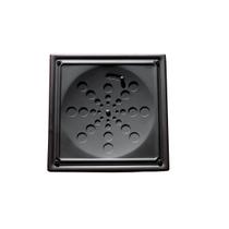 Grelha Quadrada Inox com Caixilho Preto Fosco 15cm Estilmax Grelha Quadrada Inox com Caixilho Preto Fosco 15cm Estilmax