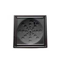 Grelha Quadrada Inox Com Caixilho Preto Fosco 15cm Estilmax Grelha Quadrada Inox Com Caixilho Preto Fosco 15cm Estilmax