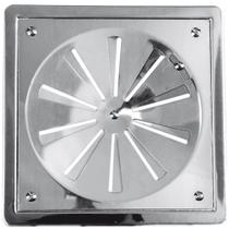 Grelha Quadrada Rotativa Fabrimar com Caixilho 10x10 cm Cromado