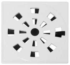 Grelha Quadrada Rotativa Plástica 10 x 10 cm Branca Grb3 - Astra Grelha Quadrada Rotativa Plástica 10 x 10 cm Branca Grb3 - Astra