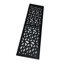 Grelha Quintal Garden 15x50 Aluminio Preto com Tela Grelha Quintal Garden 15x50 Aluminio Preto com Tela