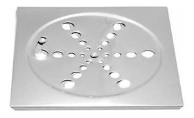 Grelha Ralo Inox Quadrada 100mm - 10cm - SS Metais Grelha Ralo Inox Quadrada 100mm - 10cm - SS Metais