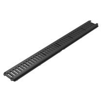 Grelha Ralo Linear 10X100 Pluvial Não Enferruja Pvc Preto