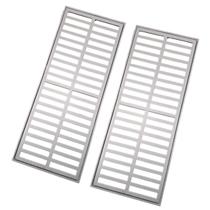 Grelha Ralo Linear 20x100 Alumínio com Aro - 2 peças 50cm