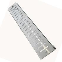 Grelha Ralo Linear Abre Fecha 10x50 Inox 304 com Suporte ( 10cm x 50cm) Grelha Ralo Linear Abre Fecha 10x50 Inox 304 com Suporte ( 10cm x 50cm)