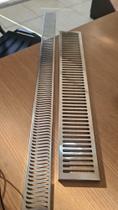 Grelha Ralo Linear Aço Inox 15x100cm