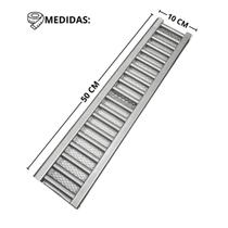 Grelha Ralo Linear Inox com Suporte 10x50 Garagem de Casa